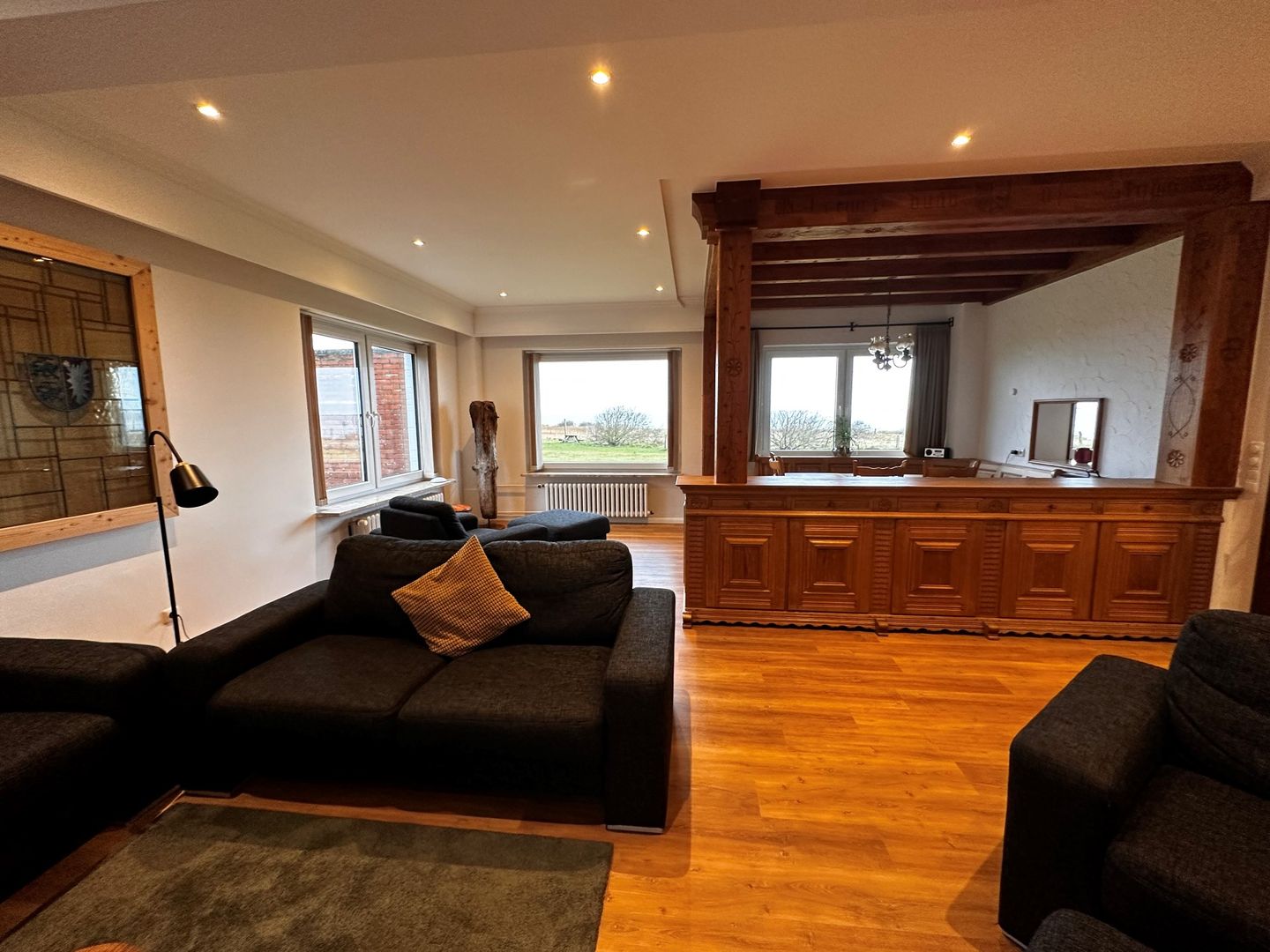 Haus Waasfrees Haushälfte Habel Mehrgenerationenhaus mit Meerblick direkt am Wasser mit Terrasse und Garten Steenodde auf Amrum - 