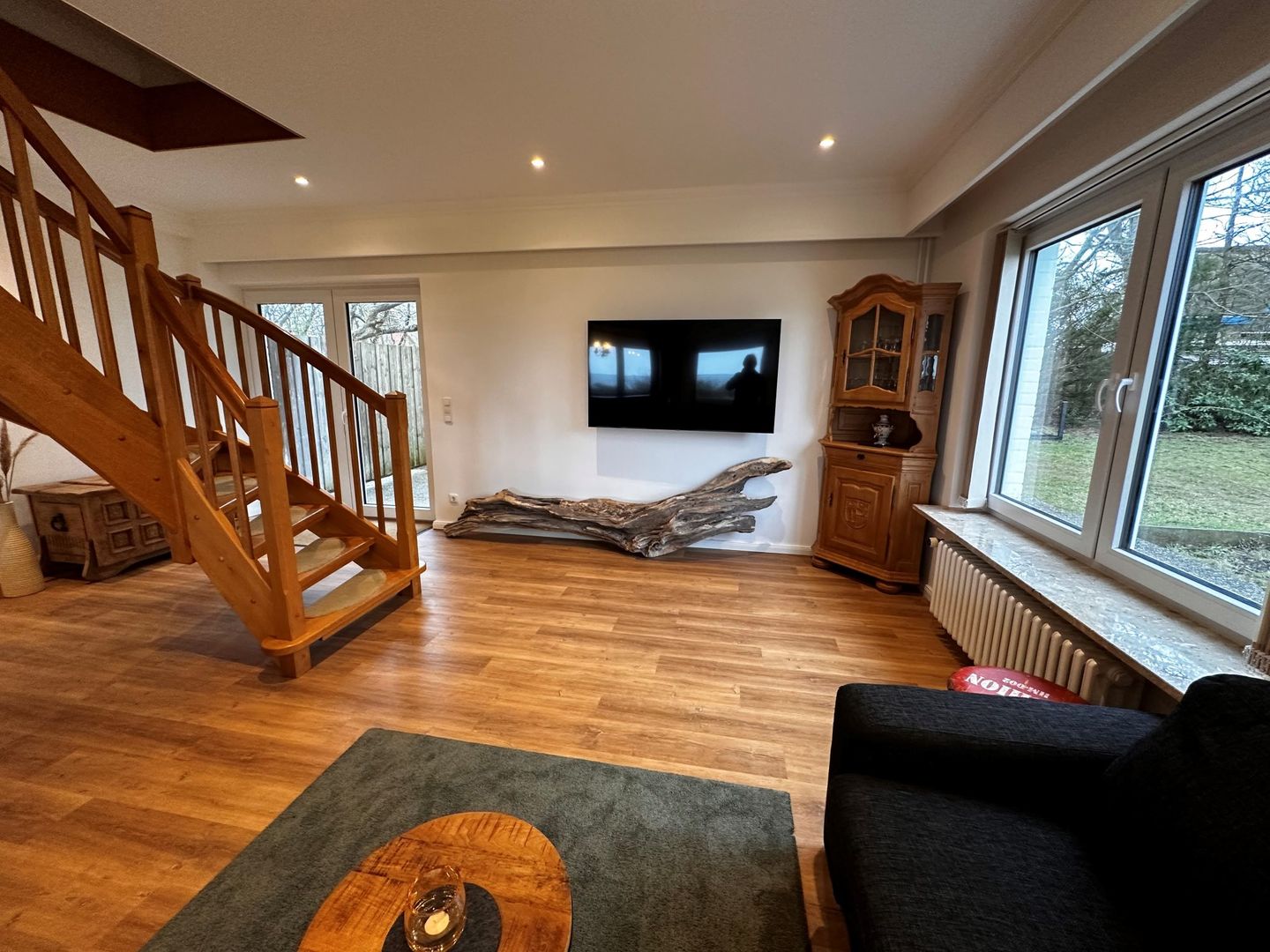 Haus Waasfrees Haushälfte Habel Mehrgenerationenhaus mit Meerblick direkt am Wasser mit Terrasse und Garten Steenodde auf Amrum - 