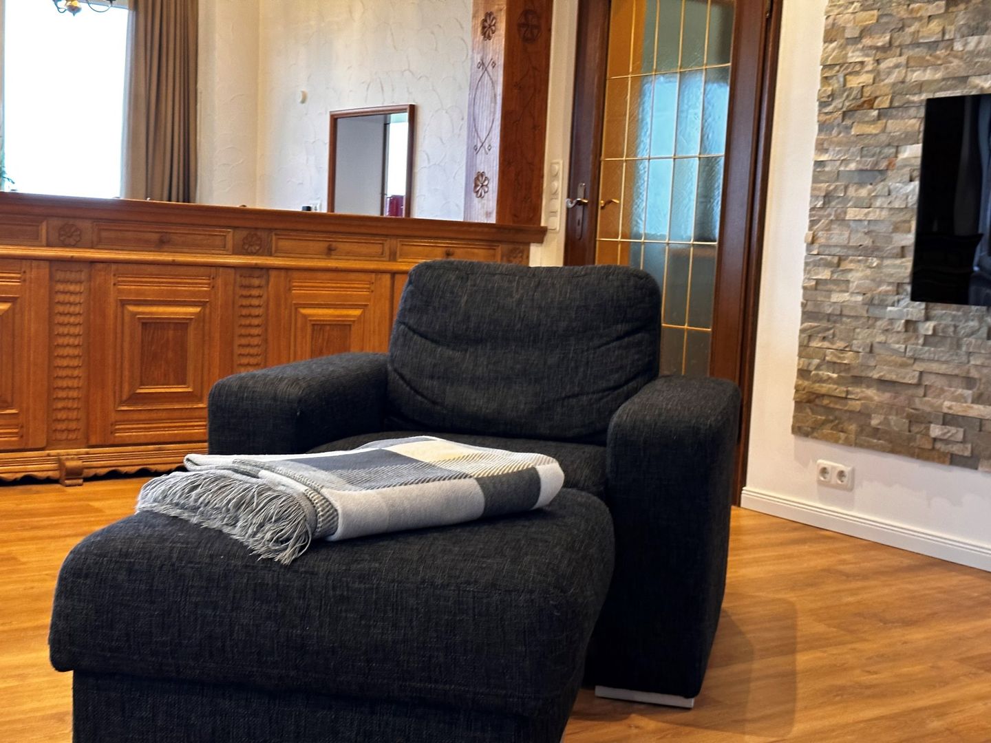 Haus Waasfrees Haushälfte Habel Mehrgenerationenhaus mit Meerblick direkt am Wasser mit Terrasse und Garten Steenodde auf Amrum - 