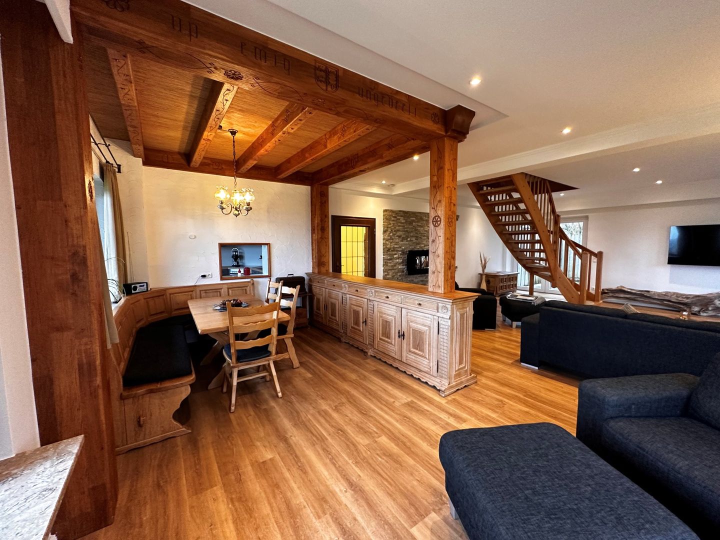 Haus Waasfrees Haushälfte Habel Mehrgenerationenhaus mit Meerblick direkt am Wasser mit Terrasse und Garten Steenodde auf Amrum - 