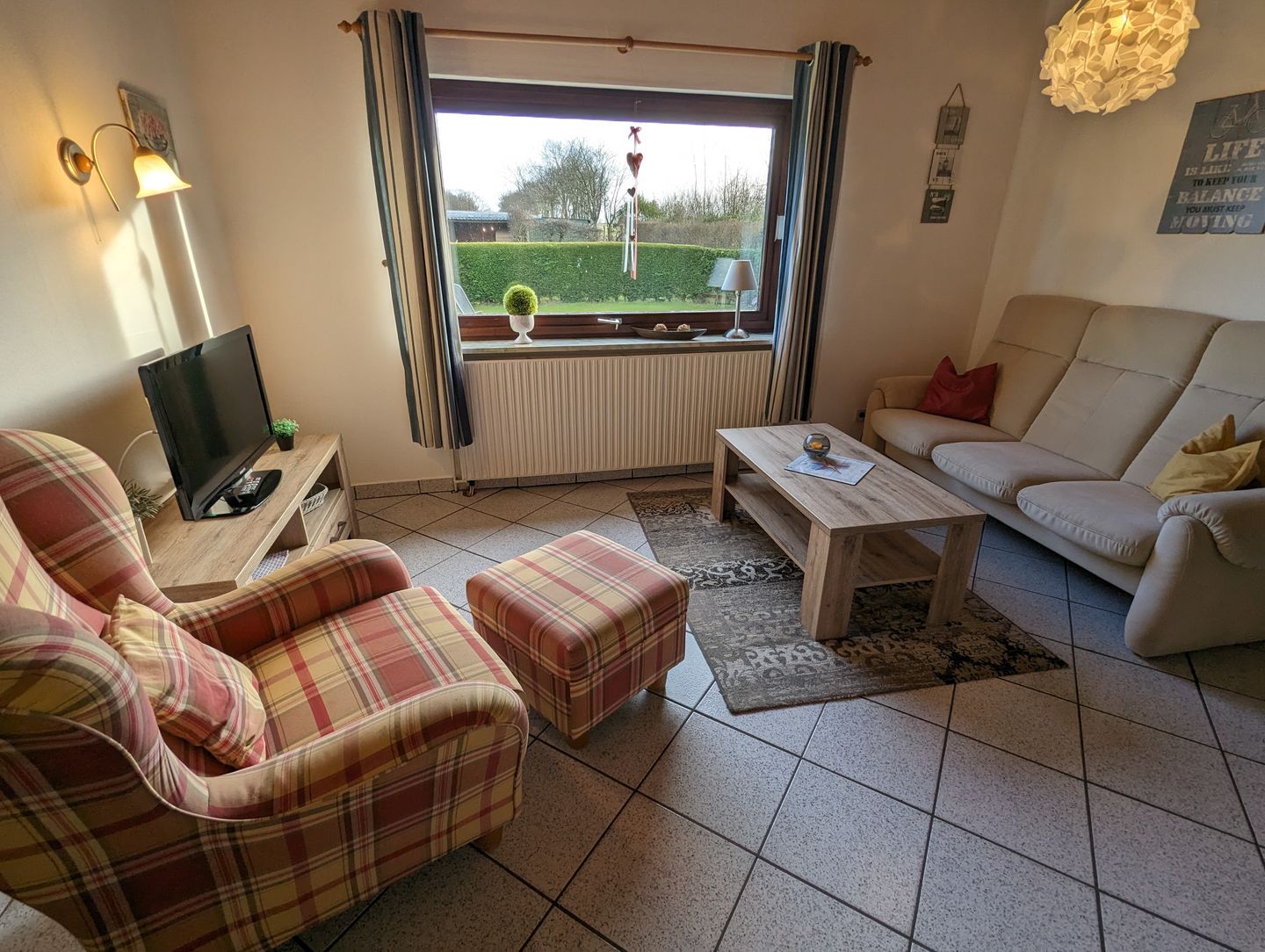 Haus Dorfschmiede Whg. Seestern Alkersum - Wohnzimmer