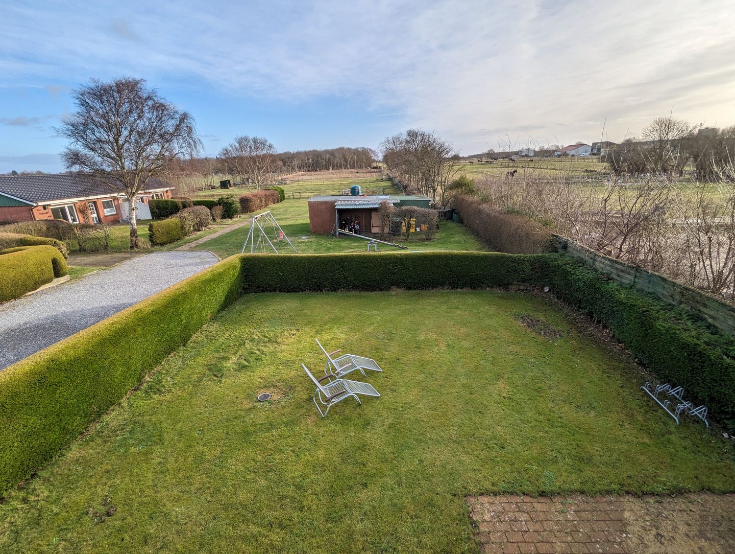 Haus Dorfschmiede Whg. Seestern Alkersum - Gartenblick