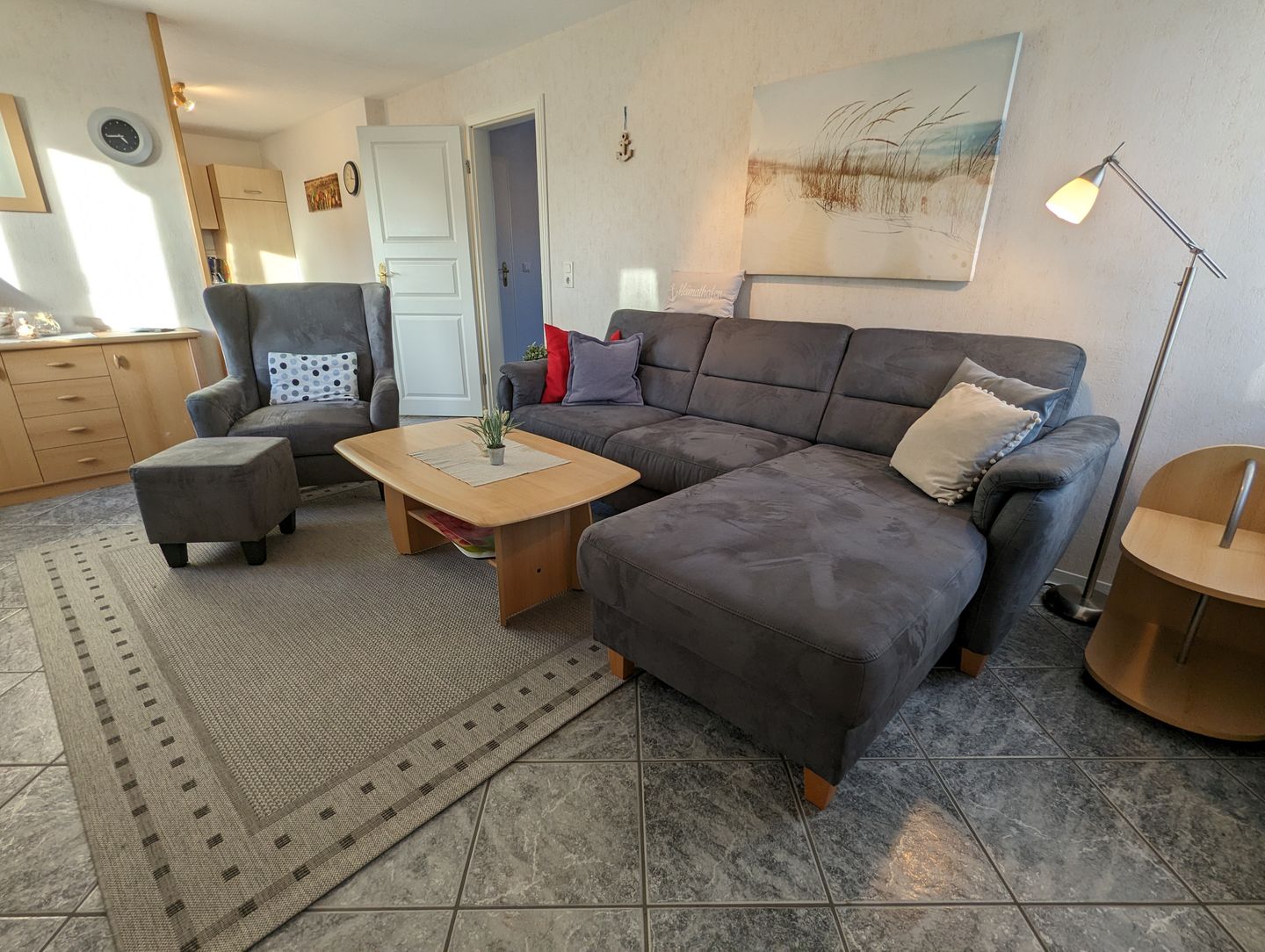 Haus Friesenglück Whg. Muschel Alkersum - Wohnzimmer