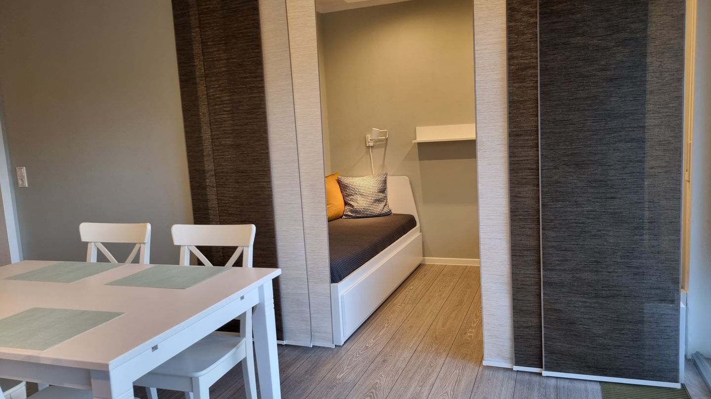 Haus Spökenkieker Loppersum Kiebitzdelle Dünen - Wohnzimmer mit  Kojenbetten