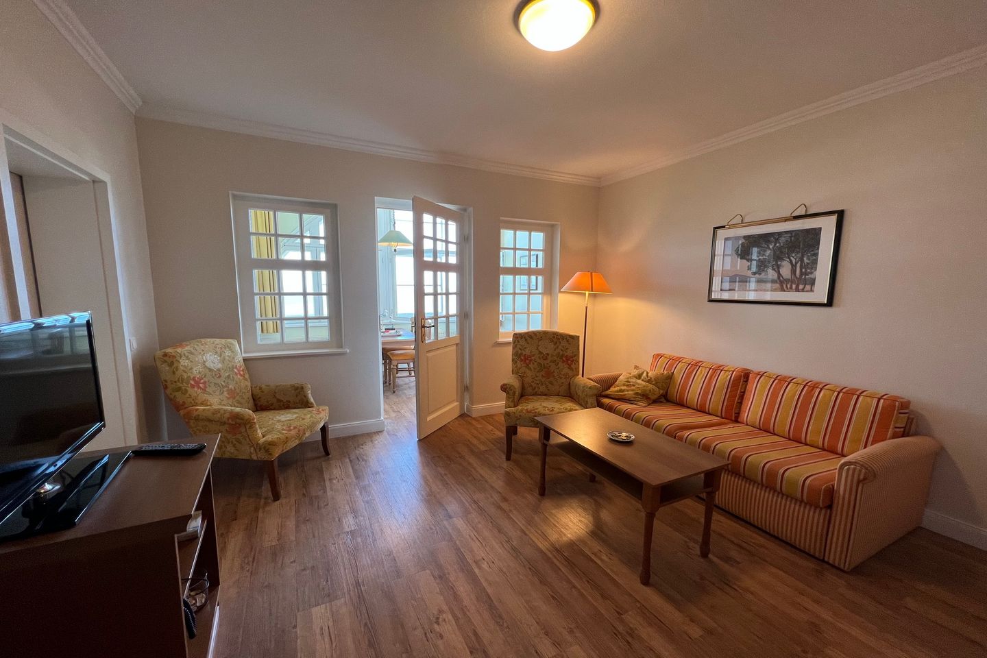 Seehof Seehof 33 Usedom - Wohn-Essbereich mit Couch