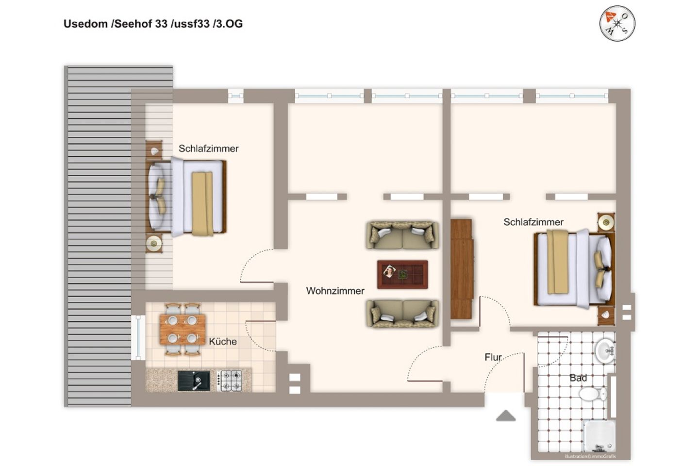 Seehof Seehof 33 Usedom - Grundriss