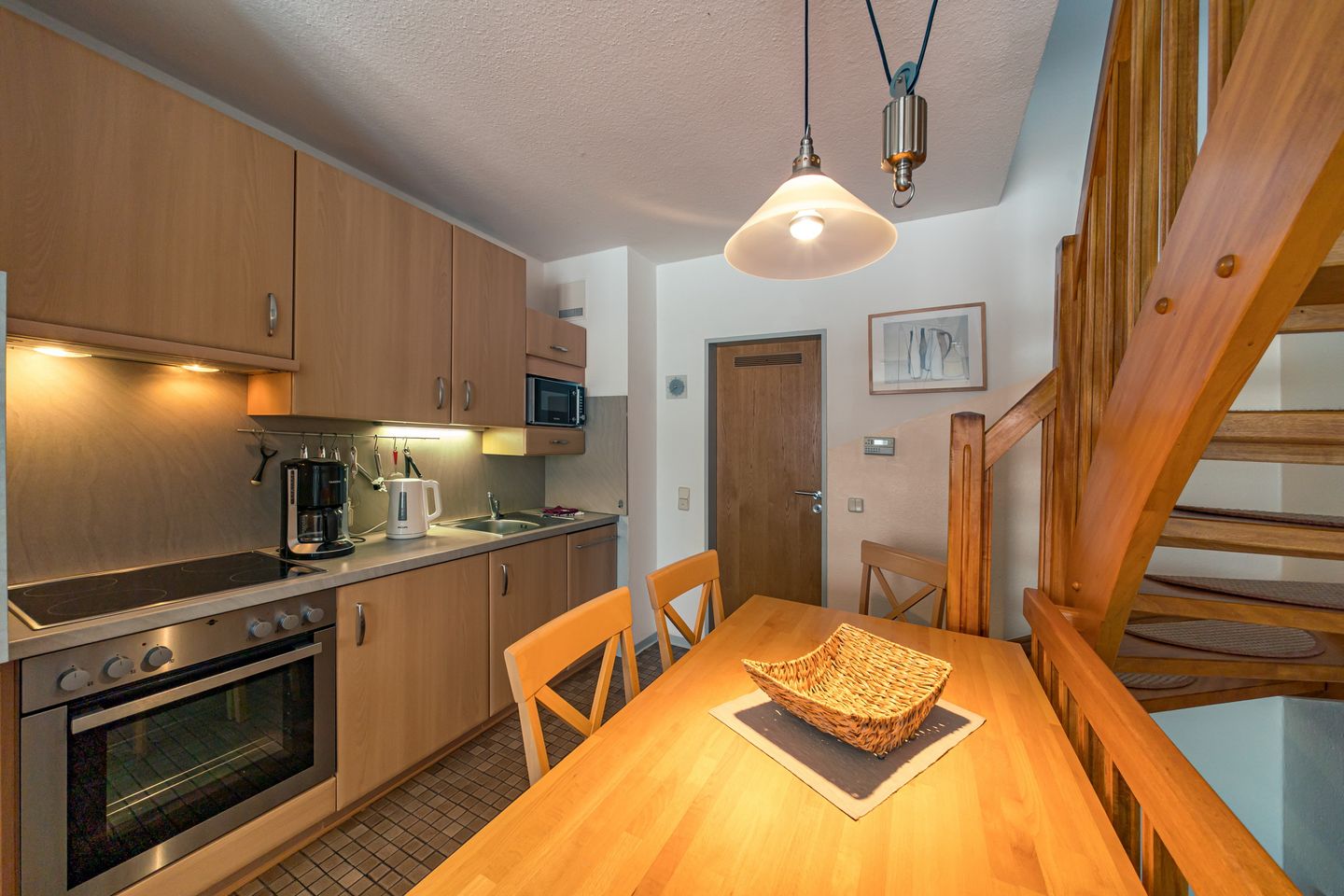 Hus Strandkieker Hus Strandkieker 09 Schillig - Wohn-Kochbereich mit Küchenzeile