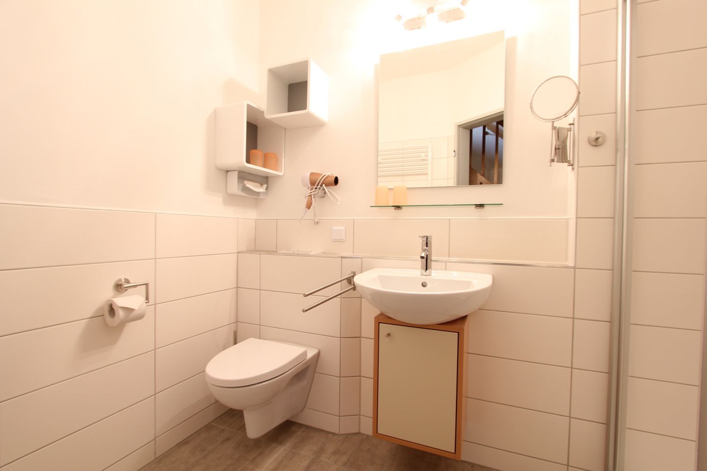 Hus Strandkieker Hus Strandkieker 09 Schillig - Badezimmer mit Dusche