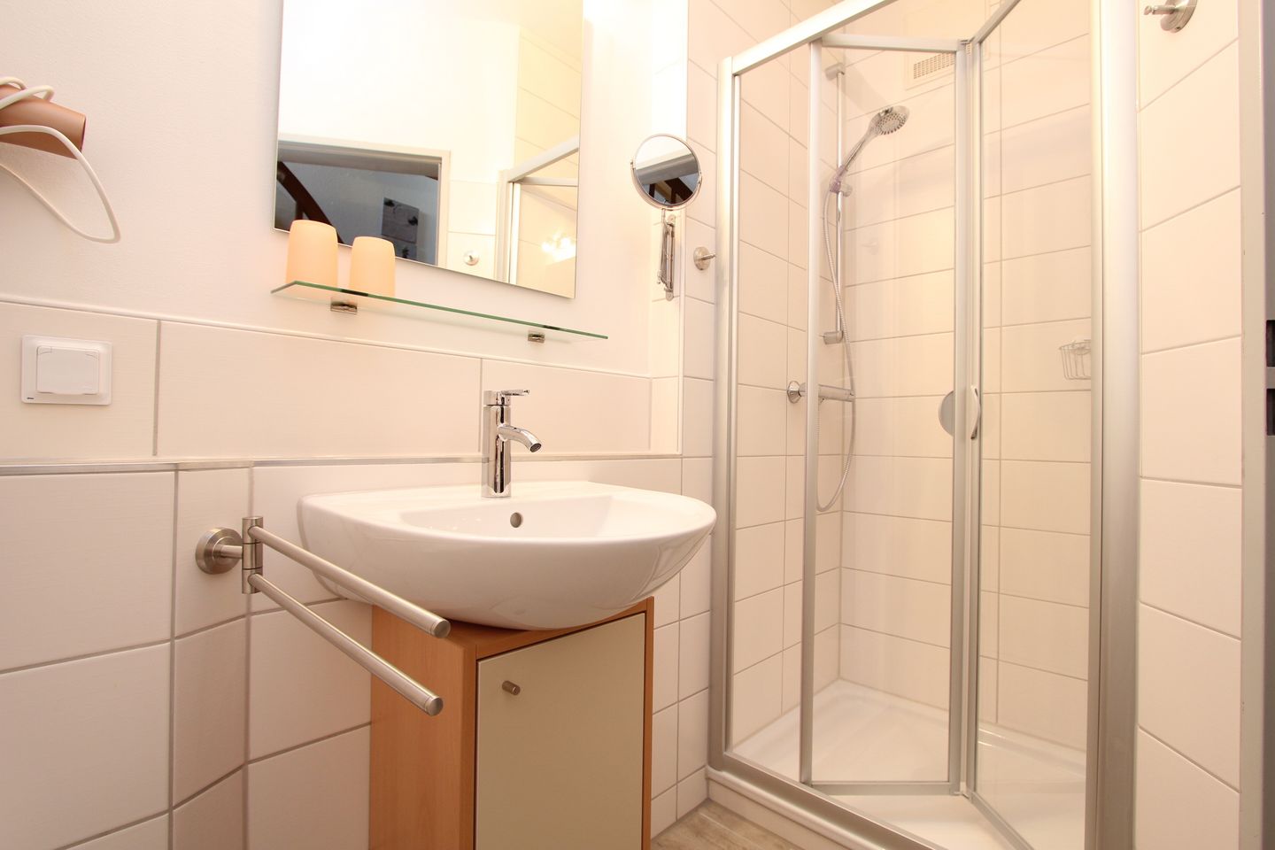 Hus Strandkieker Hus Strandkieker 09 Schillig - Badezimmer mit Dusche