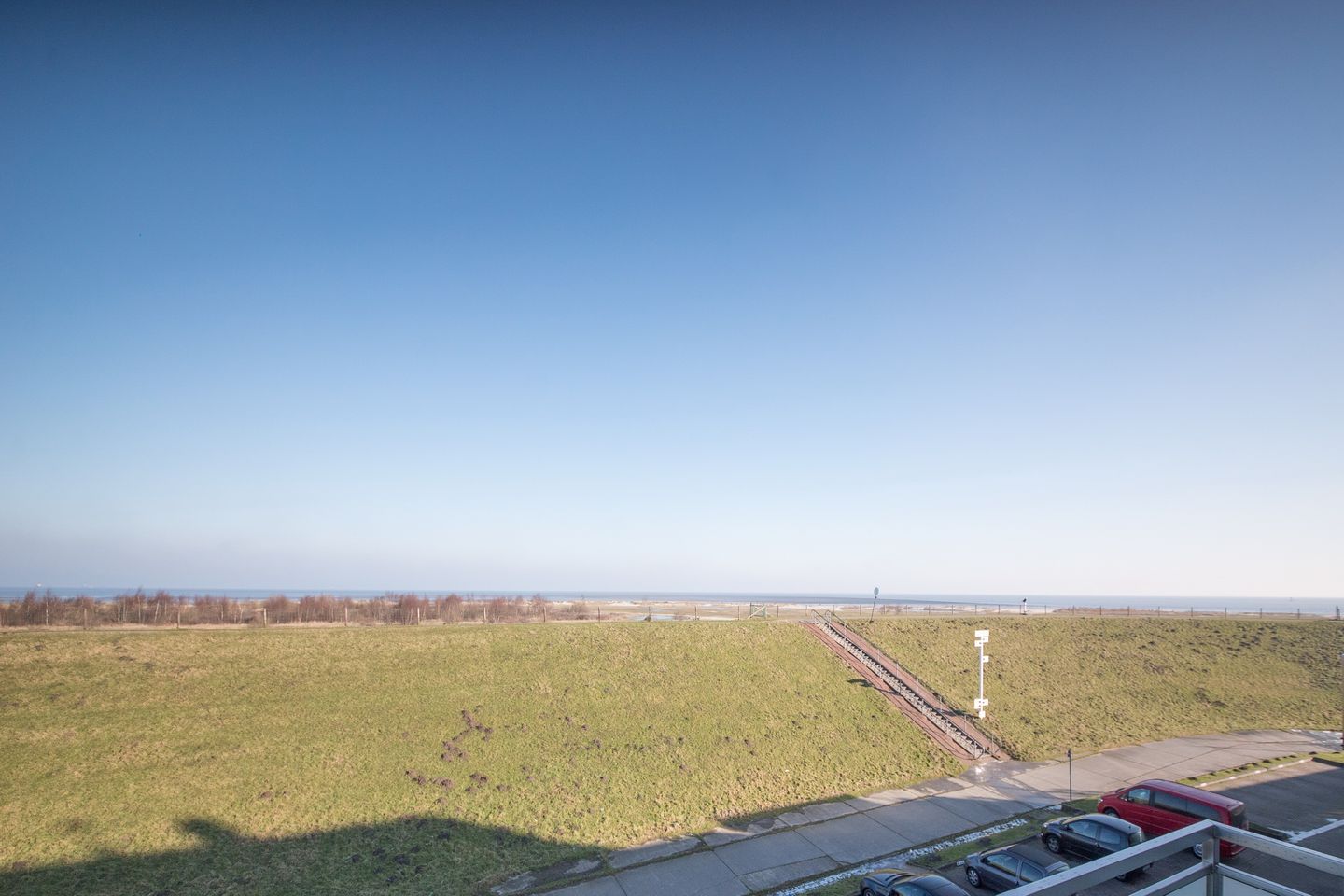 Hus Strandkieker Hus Strandkieker 09 Schillig - Balkon mit Ausblick
