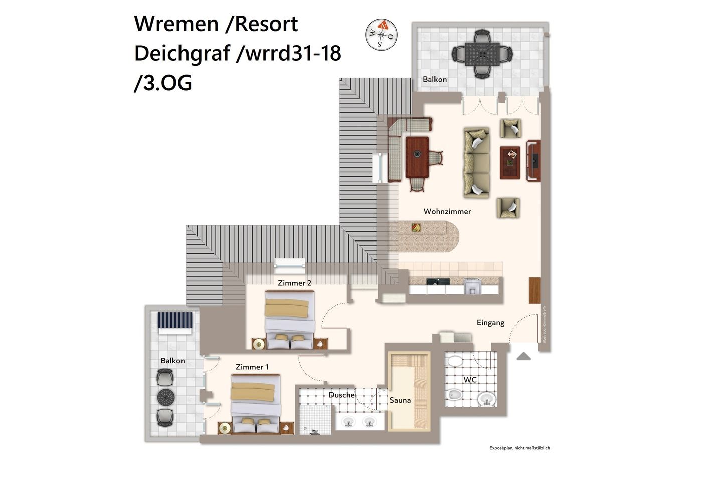 Resort Deichgraf Resort Deichgraf 31-18 Wremen - Grundriss