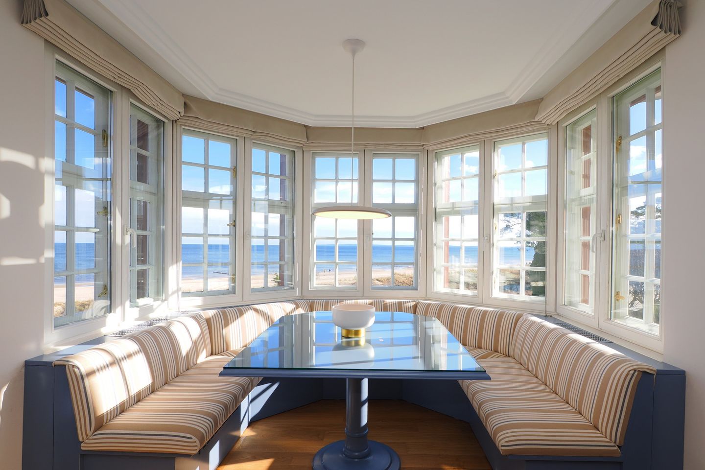 Seehof Seehof 24 Usedom - Wohn-Essbereich mit Sitzecke