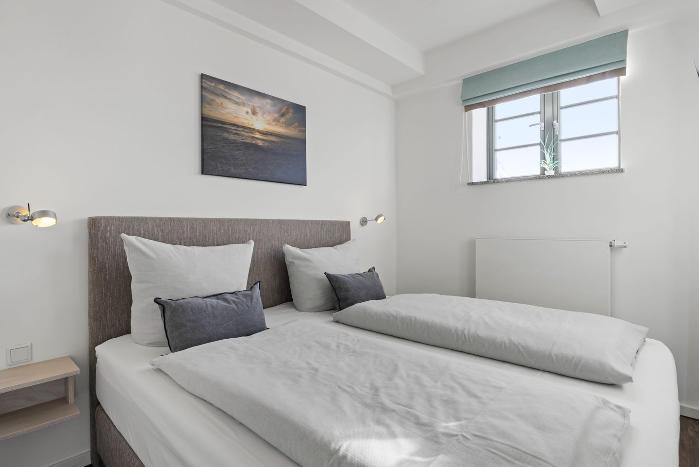 Ohlerich Speicher Ohlerich Speicher 4-26 Wismar - Schlafzimmer mit Doppelbett