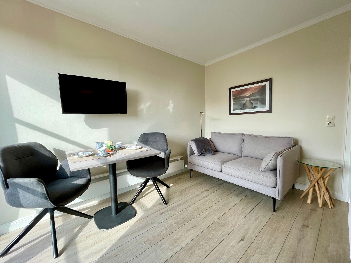 Haus an den Wiesen Seestern Tinnum - Wohnzimmer