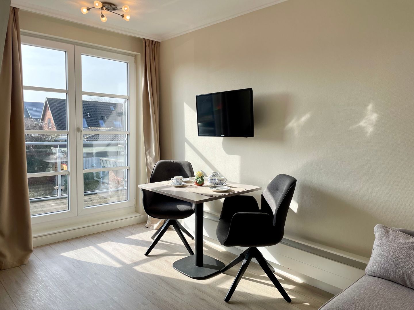 Haus an den Wiesen Seestern Tinnum - Wohnzimmer