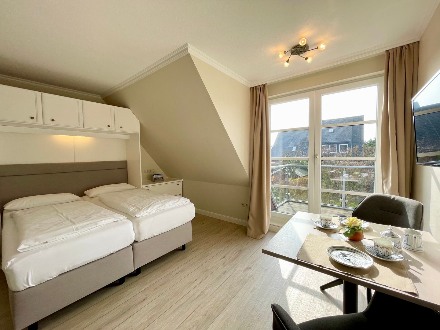 Haus an den Wiesen Seestern Tinnum - Wohnzimmer