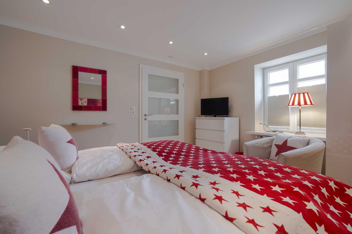 Villa Frische Brise 2 Seepferdchen Westerland - Schlafzimmer