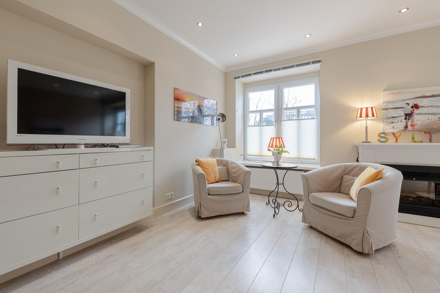 Villa Frische Brise 3 Seerose Westerland - Wohnzimmer