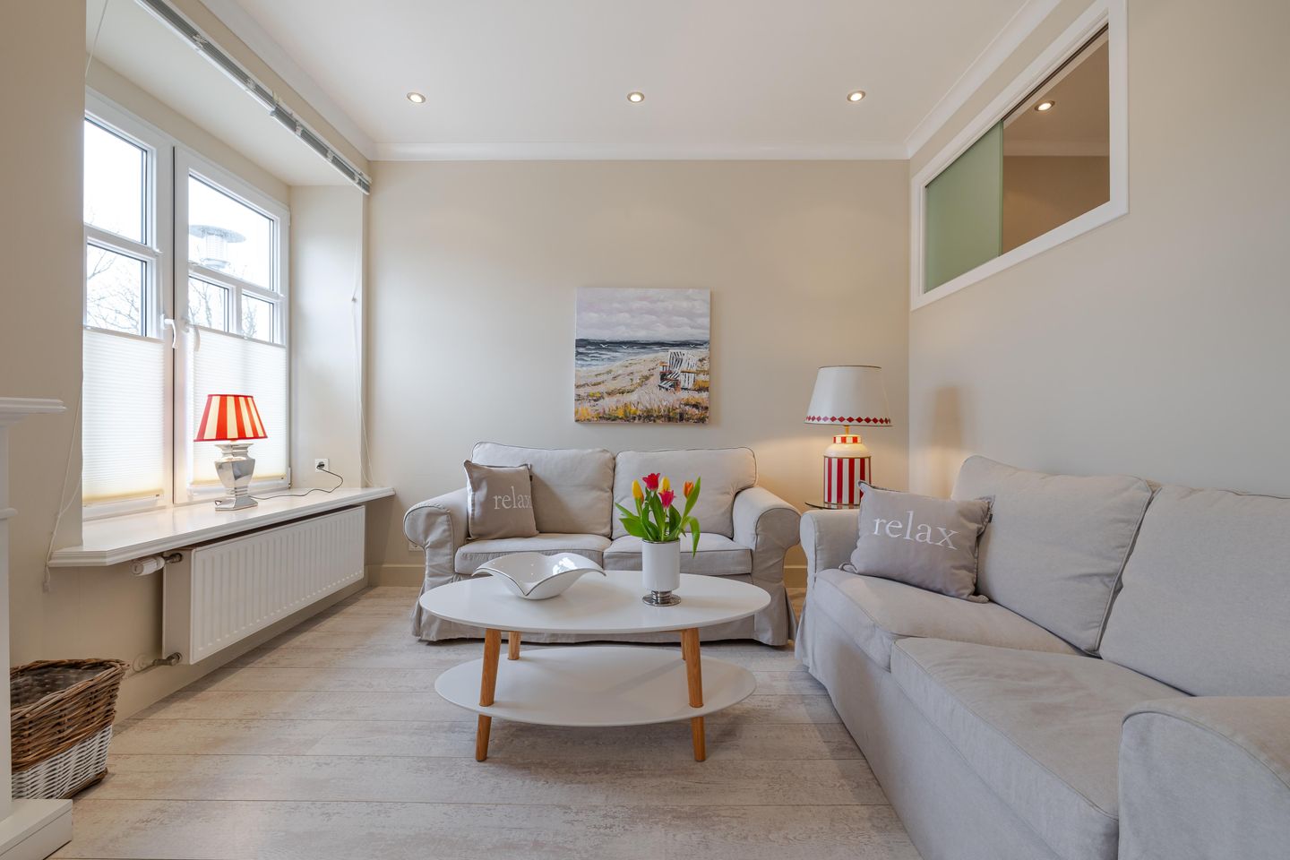 Villa Frische Brise 3 Seerose Westerland - Wohnzimmer