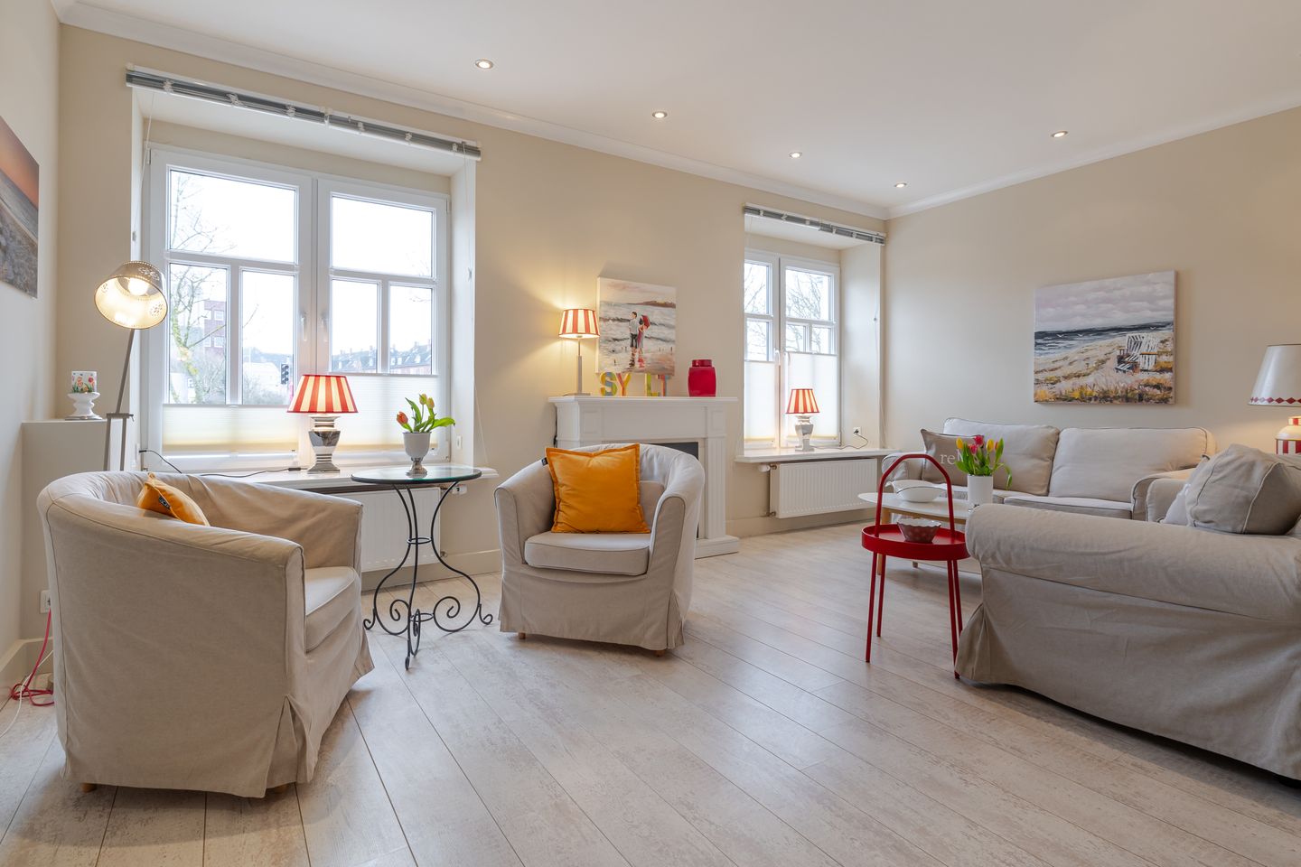 Villa Frische Brise 3 Seerose Westerland - Wohnzimmer