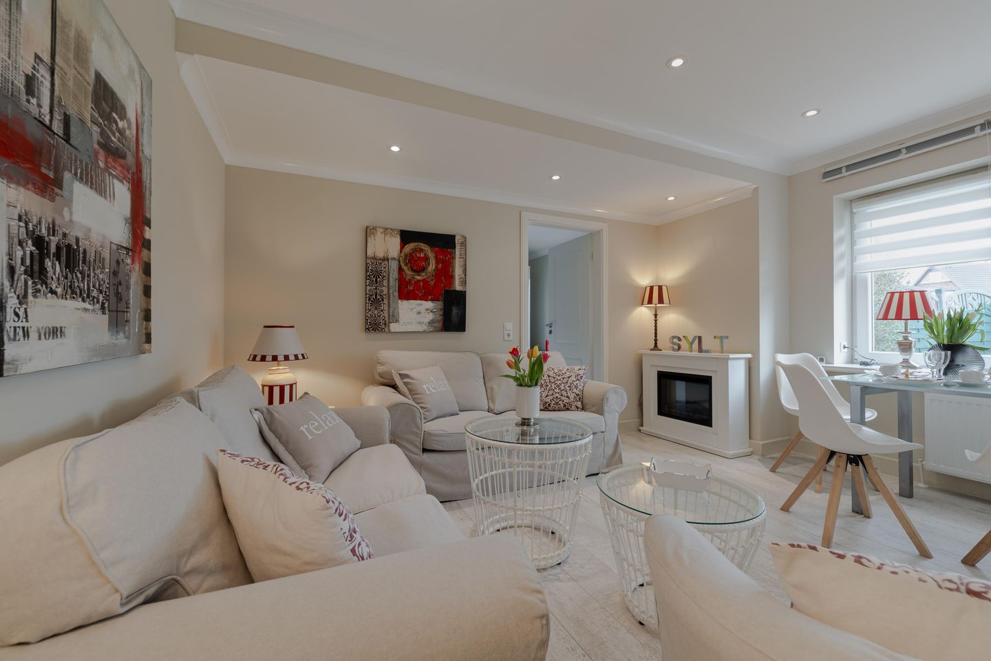 Villa Frische Brise 4 Strandburg Westerland - Wohnzimmer