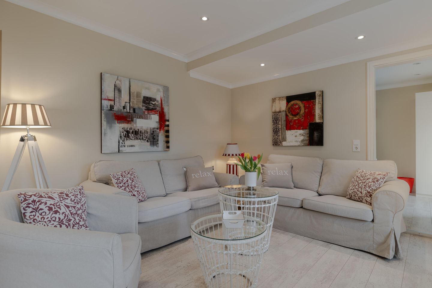 Villa Frische Brise 4 Strandburg Westerland - Wohnzimmer