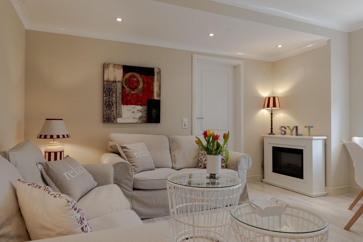 Villa Frische Brise 4 Strandburg Westerland - Wohnzimmer