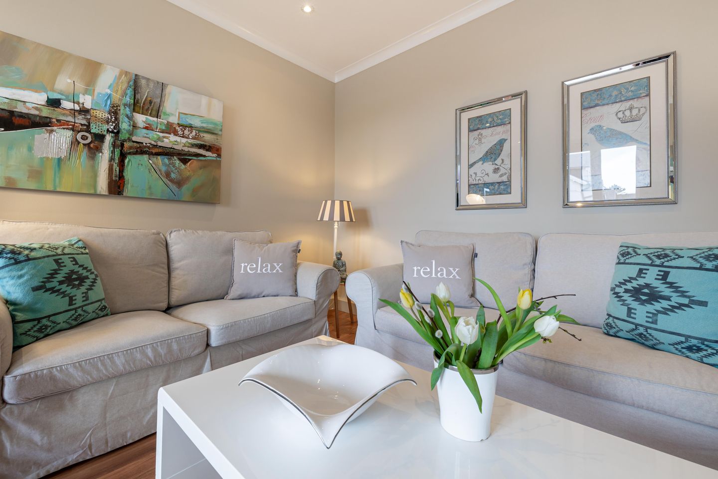 Villa Frische Brise 5 Herzmuschel Westerland - Wohnzimmer