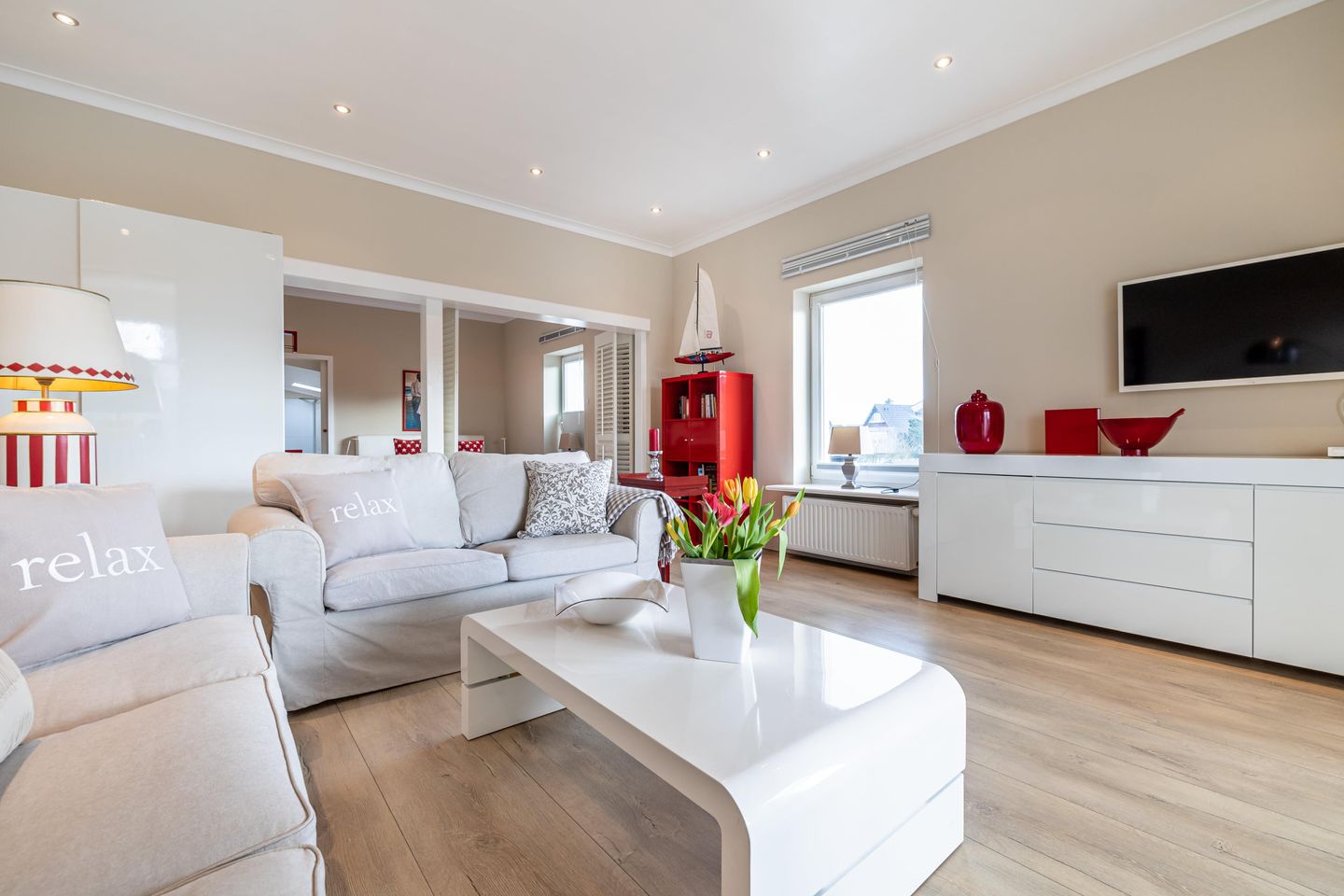 Villa Frische Brise 7 Marlotta Westerland - Wohnzimmer