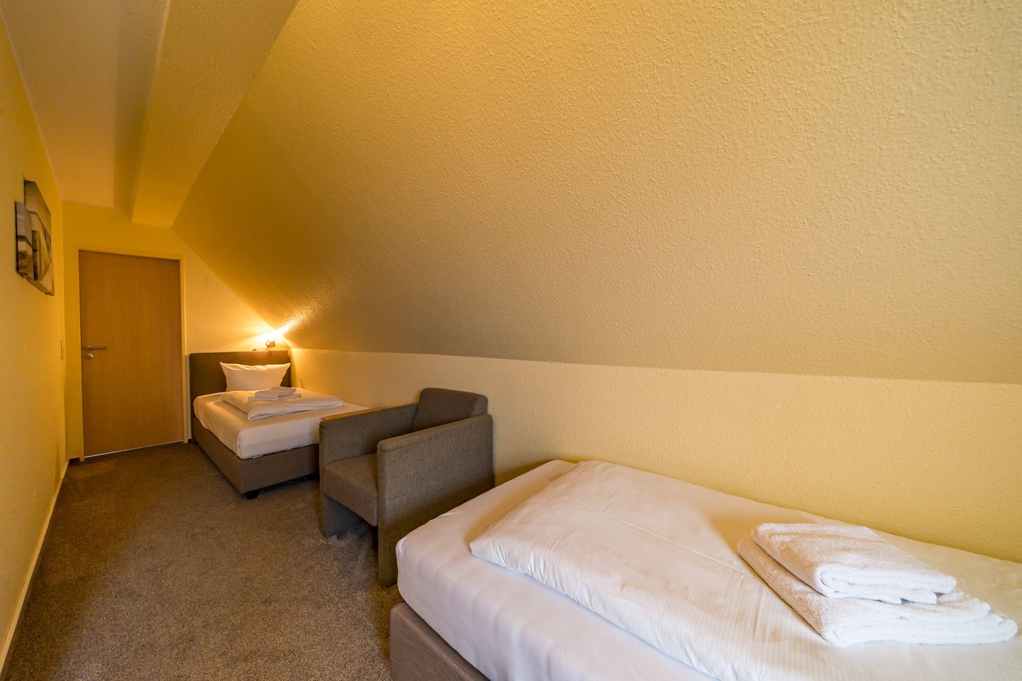 Hus Strandkieker Hus Strandkieker 04 Schillig - Schlafzimmer mit zwei Einzelbetten