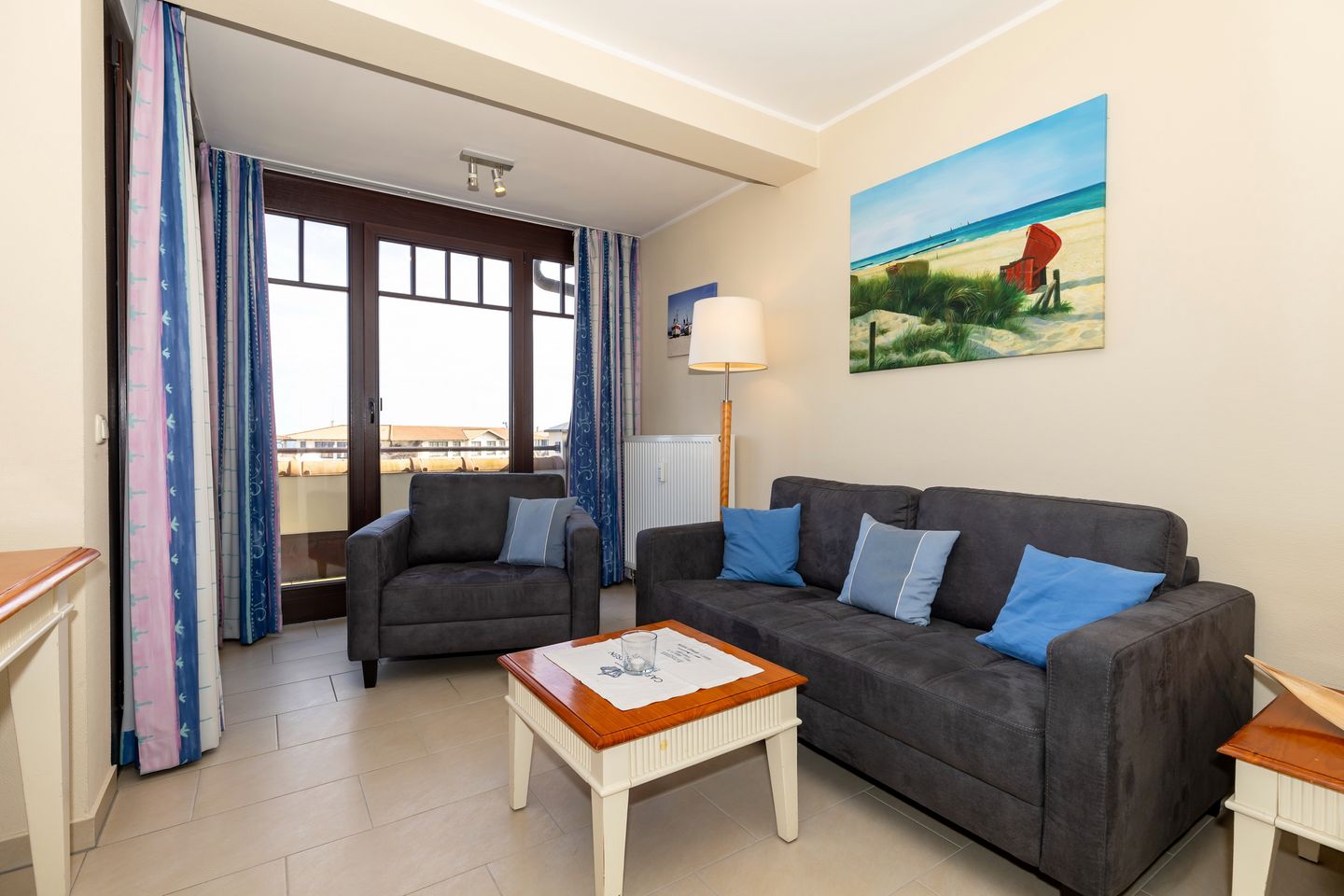 Urlaubsräume am Meer Urlaubsräume am Meer 3-12 Kühlungsborn - Wohnbereich mit Ausblick