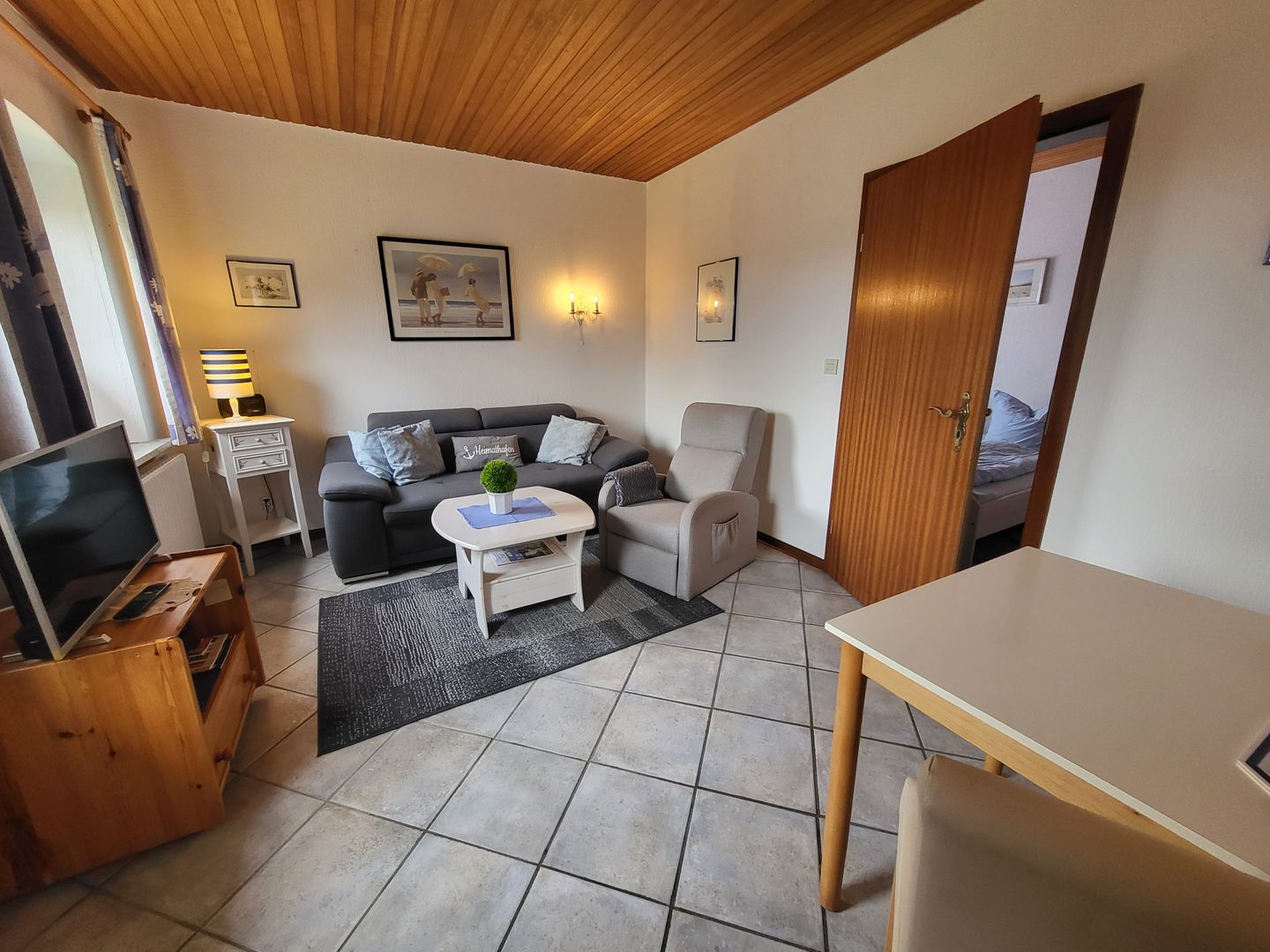 Haus Dorfschmiede Whg. Seehund Alkersum - Wohnzimmer