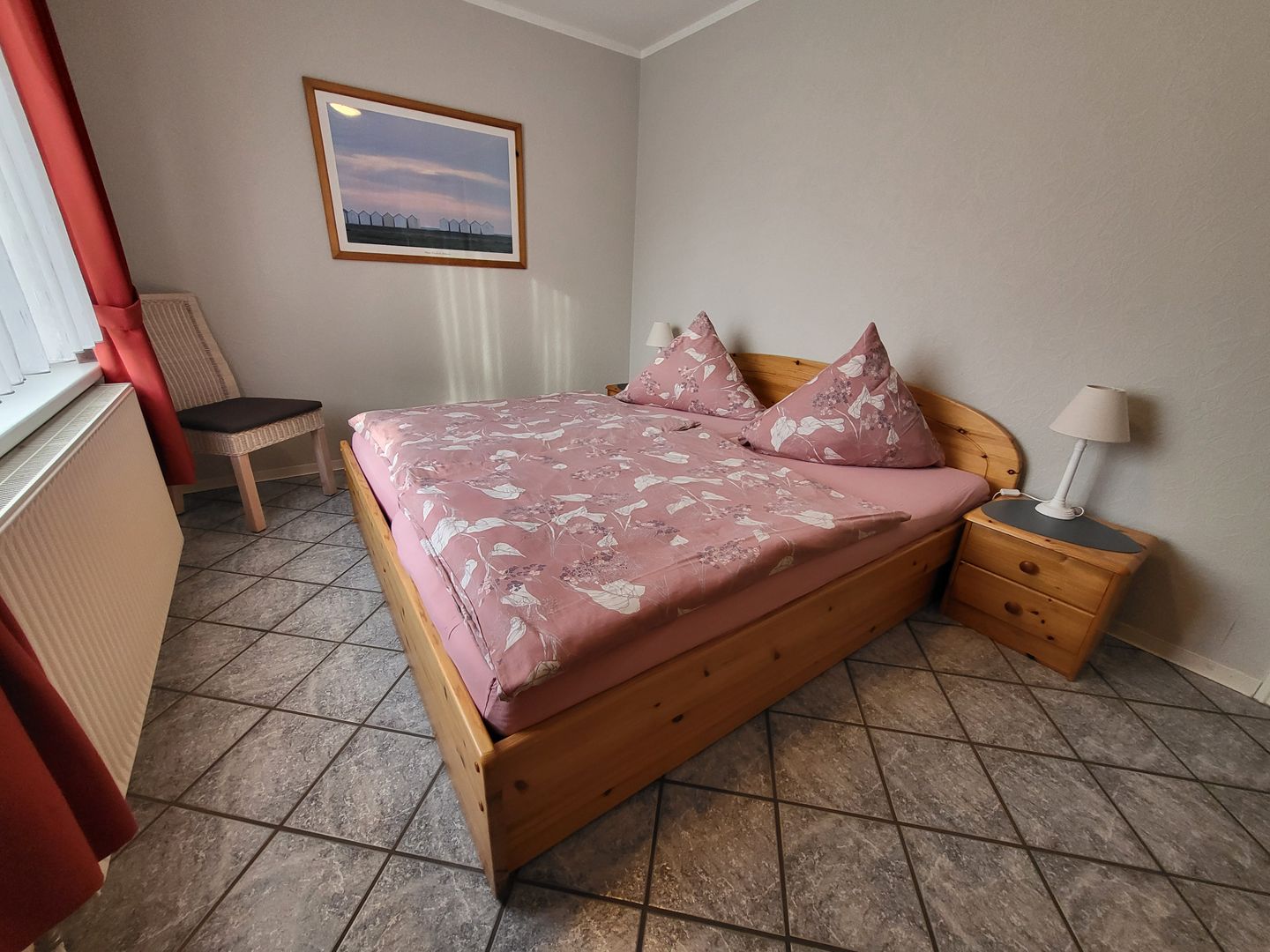 Haus Friesenglück Whg. Seepferdchen Alkersum - Schlafzimmer
