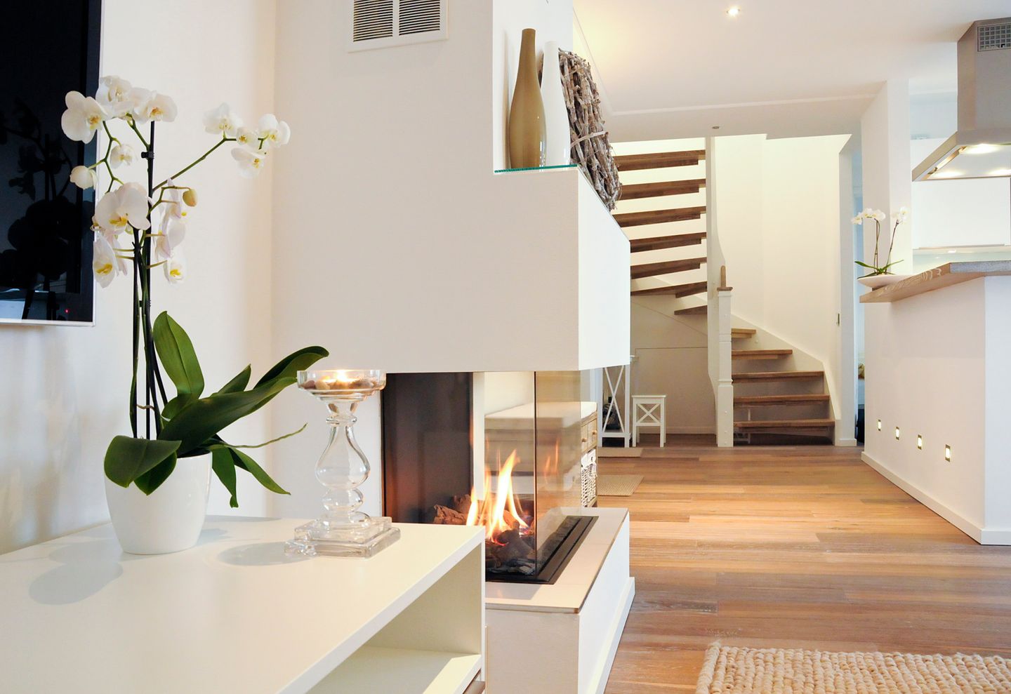 Villa Rheingold Villa Rheingold 5 Kühlungsborn - Wohn-Essbereich mit Kamin