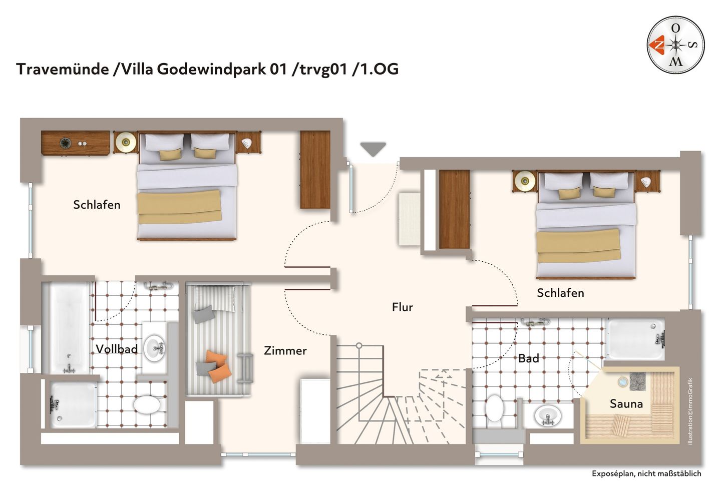 Villa Godewindpark Travemünde Villa Godewindpark Travemünde 01 Travemünde - Grundriss