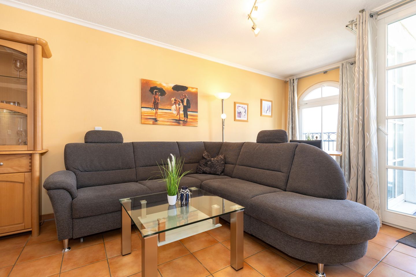 Apartmenthaus Atlantik Apartmenthaus Atlantik 303 Kühlungsborn - Wohn-Essbereich mit Couch