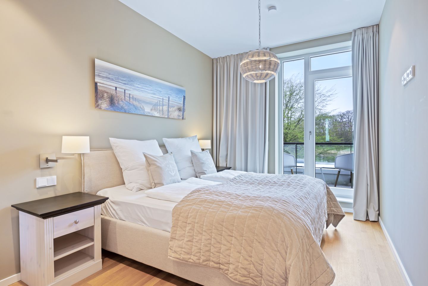 Villa Godewindpark Travemünde Villa Godewindpark Travemünde 01 Travemünde - Schlafzimmer mit Doppelbett