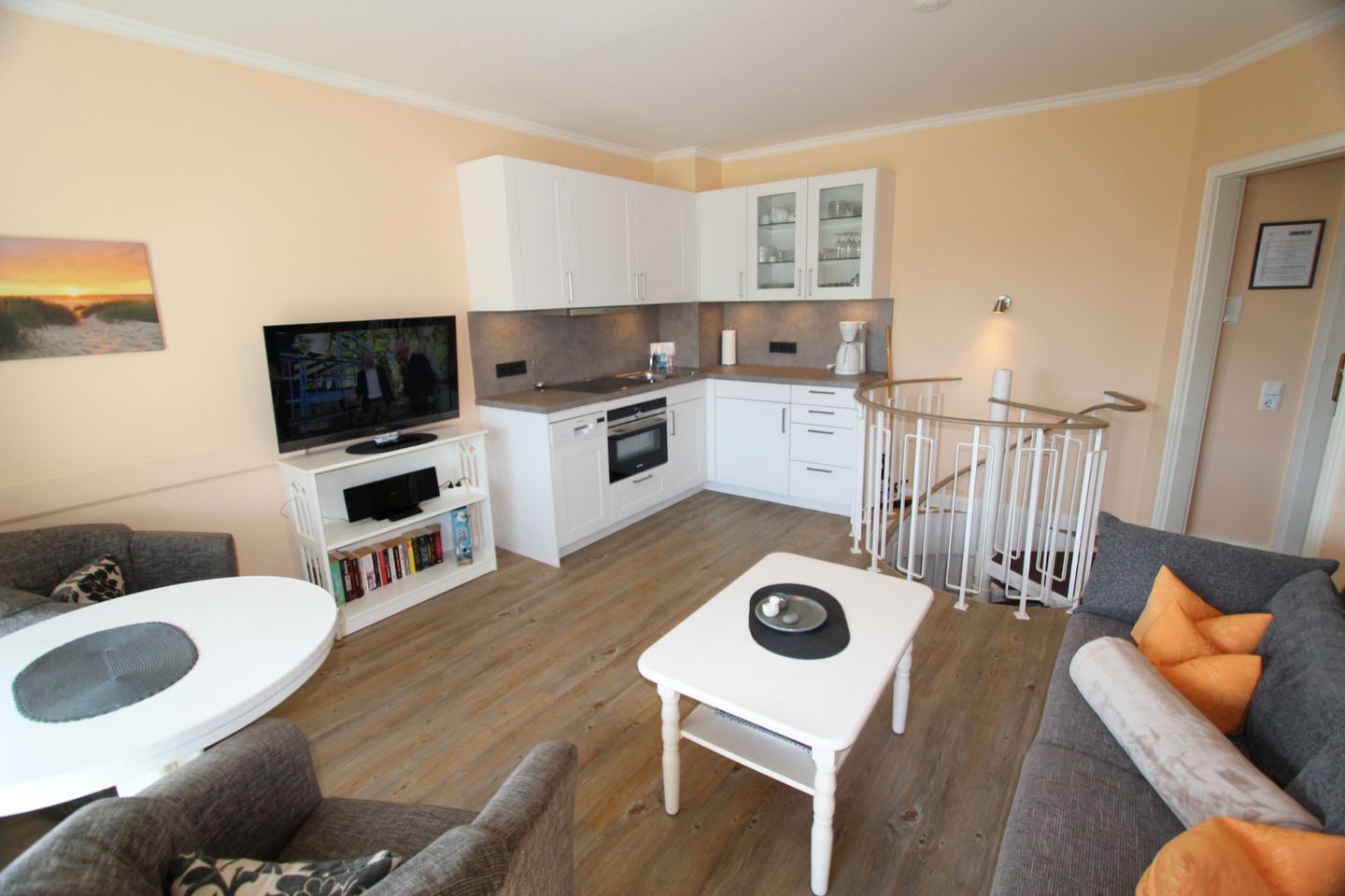  Neptun  - Dünenstr. 2, App. 4 Wenningstedt - Wohnzimmer