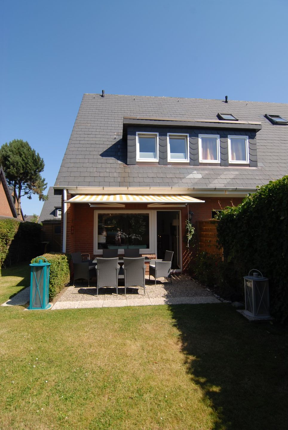  Ferienhaus Westhüs Tinnum - Terrasse