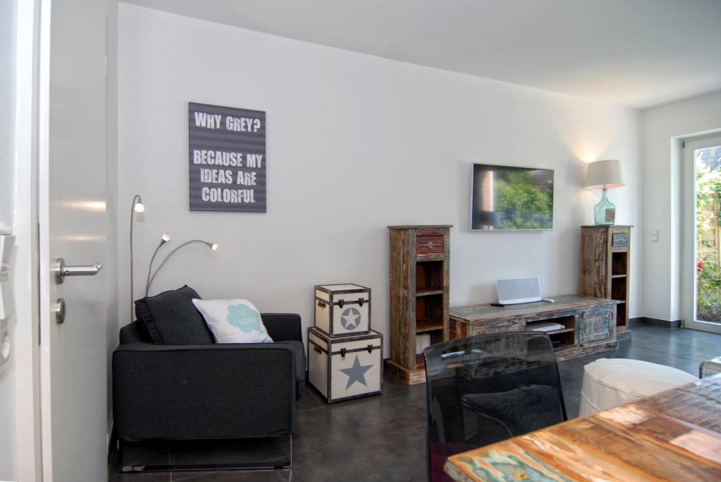  Ferienhaus Westhüs Tinnum - Wohnzimmer