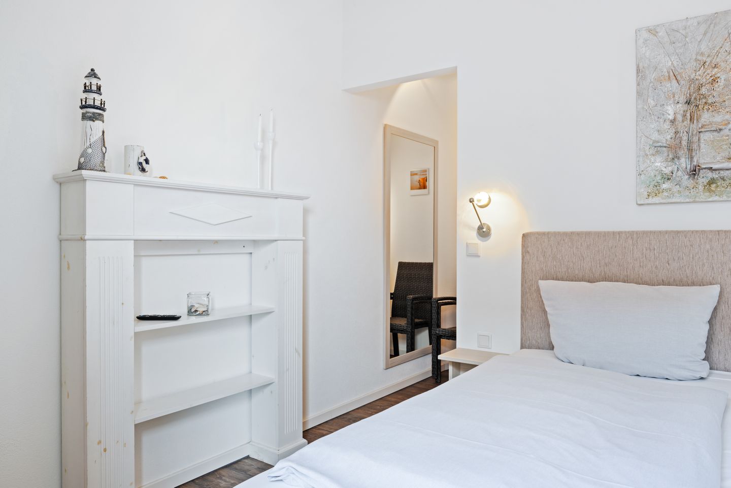 Ohlerich Speicher Ohlerich Speicher 1-06 Wismar - Schlafzimmer mit Doppelbett