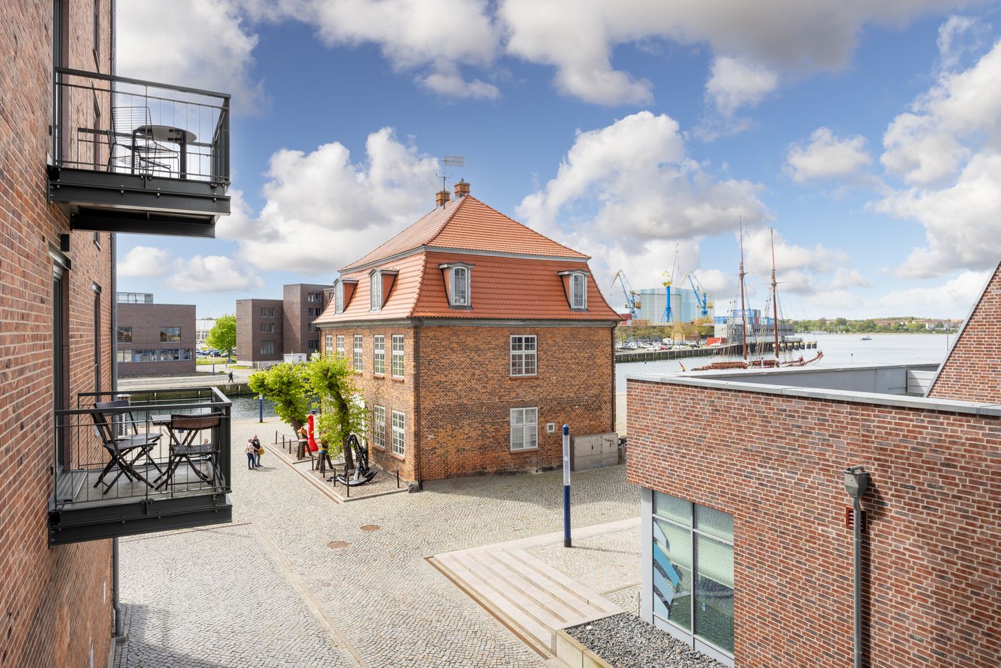 Ohlerich Speicher Ohlerich Speicher 1-06 Wismar - Balkon mit Ausblick