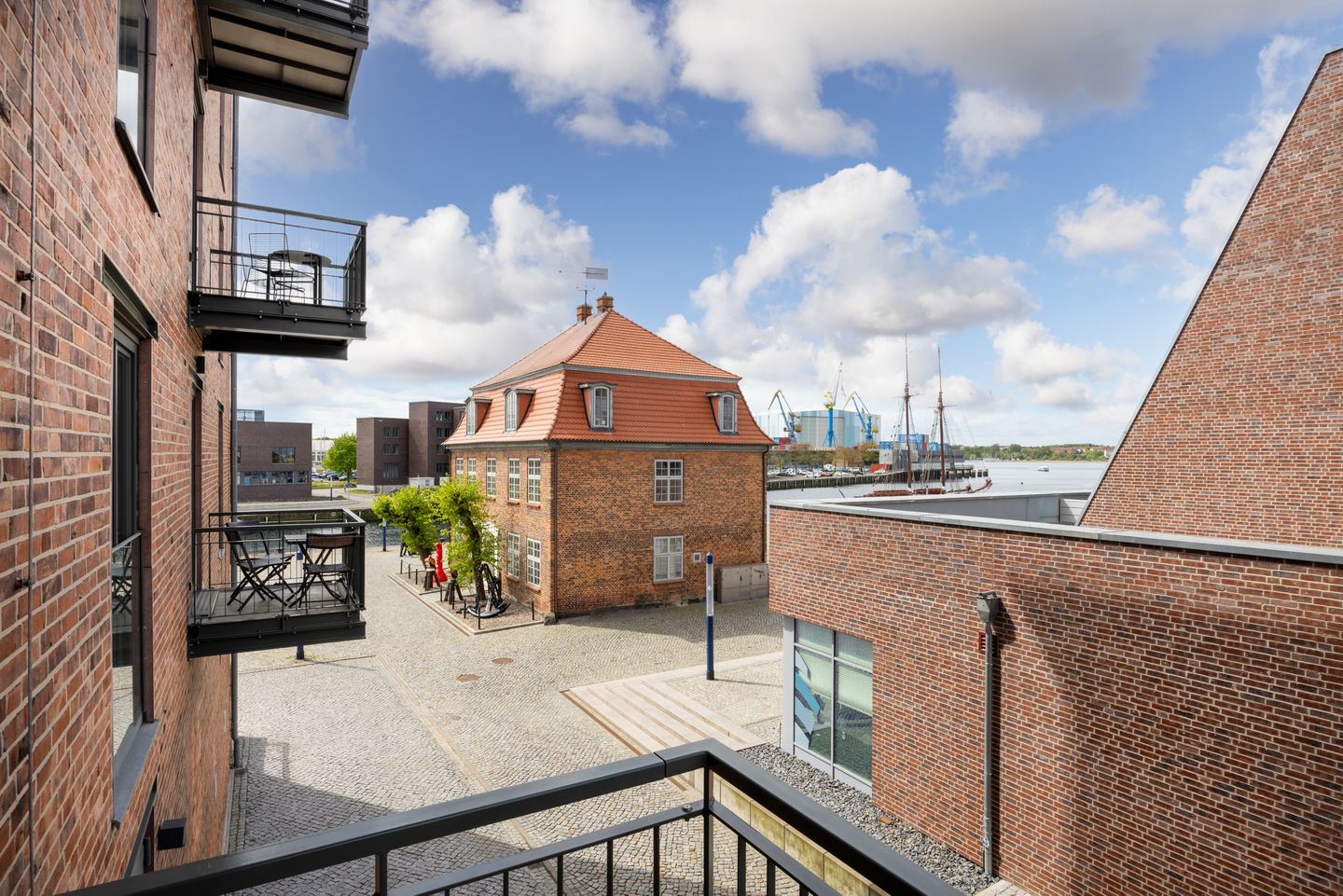 Ohlerich Speicher Ohlerich Speicher 1-06 Wismar - Balkon mit Ausblick
