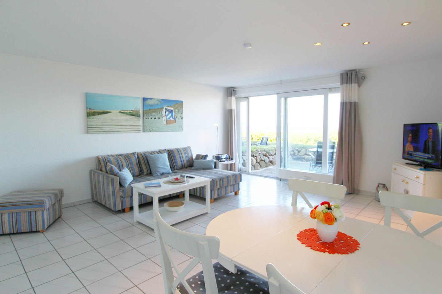 Nordseeblick II  - Dünenstr. 21, App. 1 Wenningstedt - Wohnzimmer