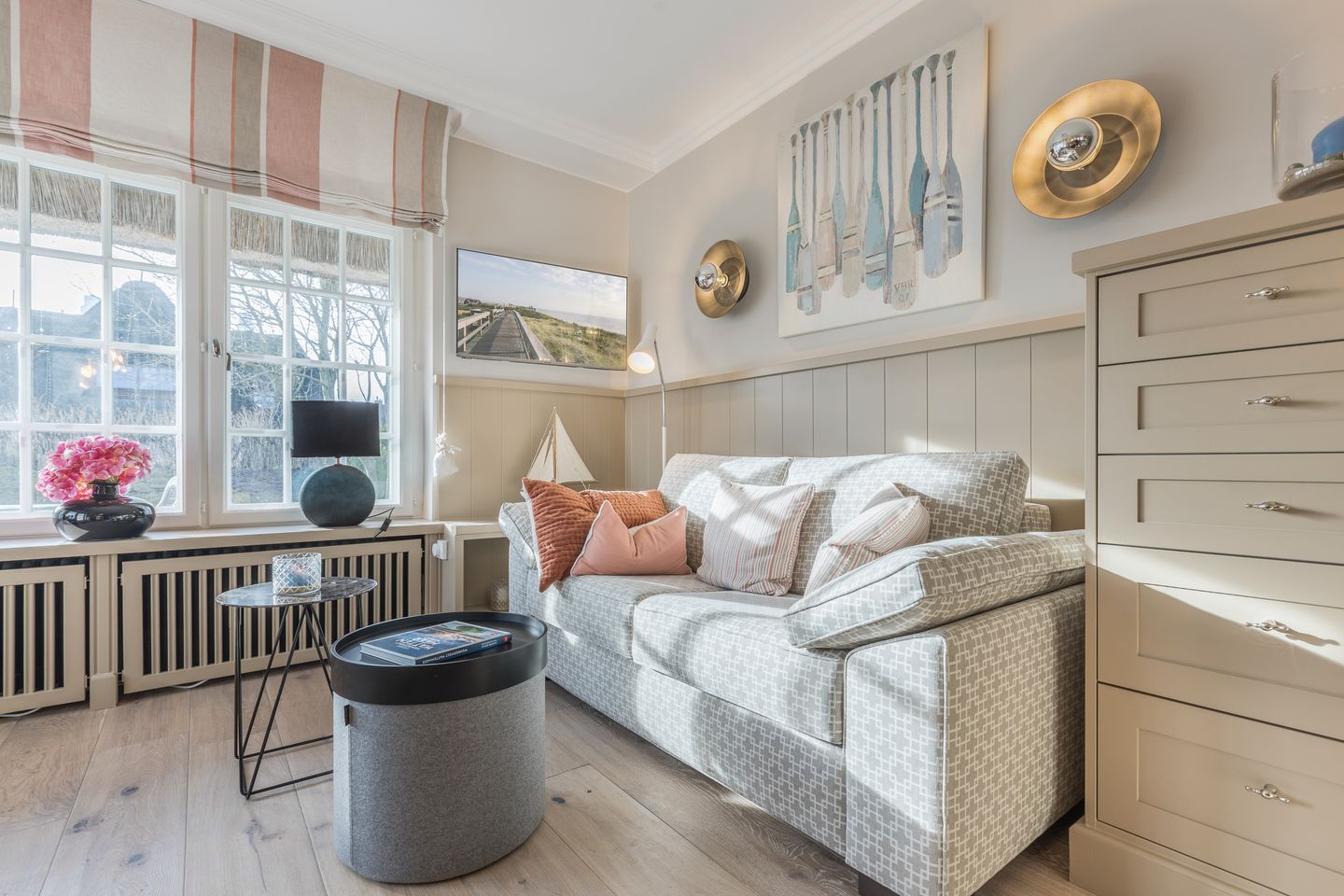  Pidder Lyng Schilfblatt, Whg 2 Keitum - Wohnzimmer