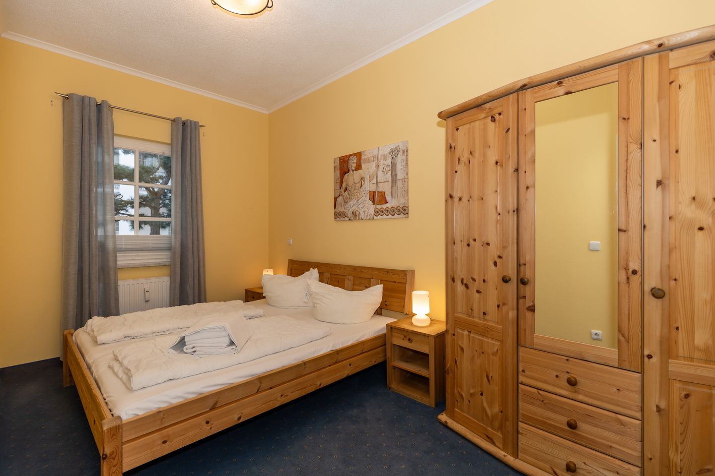 Apartmenthaus Atlantik Apartmenthaus Atlantik 006 Kühlungsborn - Schlafzimmer mit Doppelbett