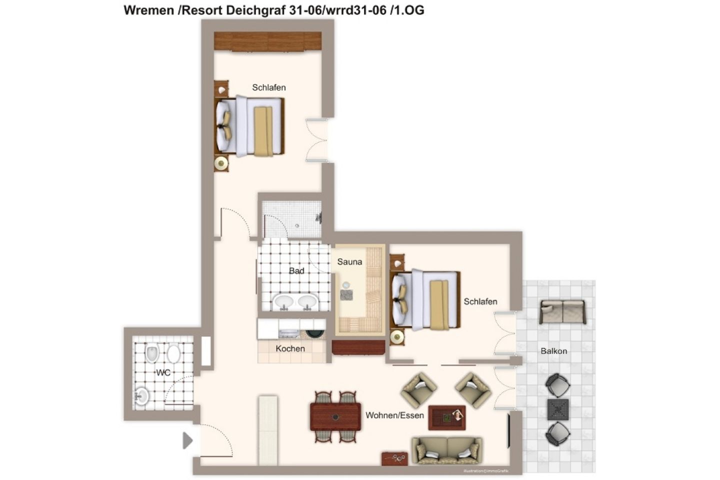 Resort Deichgraf Resort Deichgraf 31-06 Wremen - Grundriss