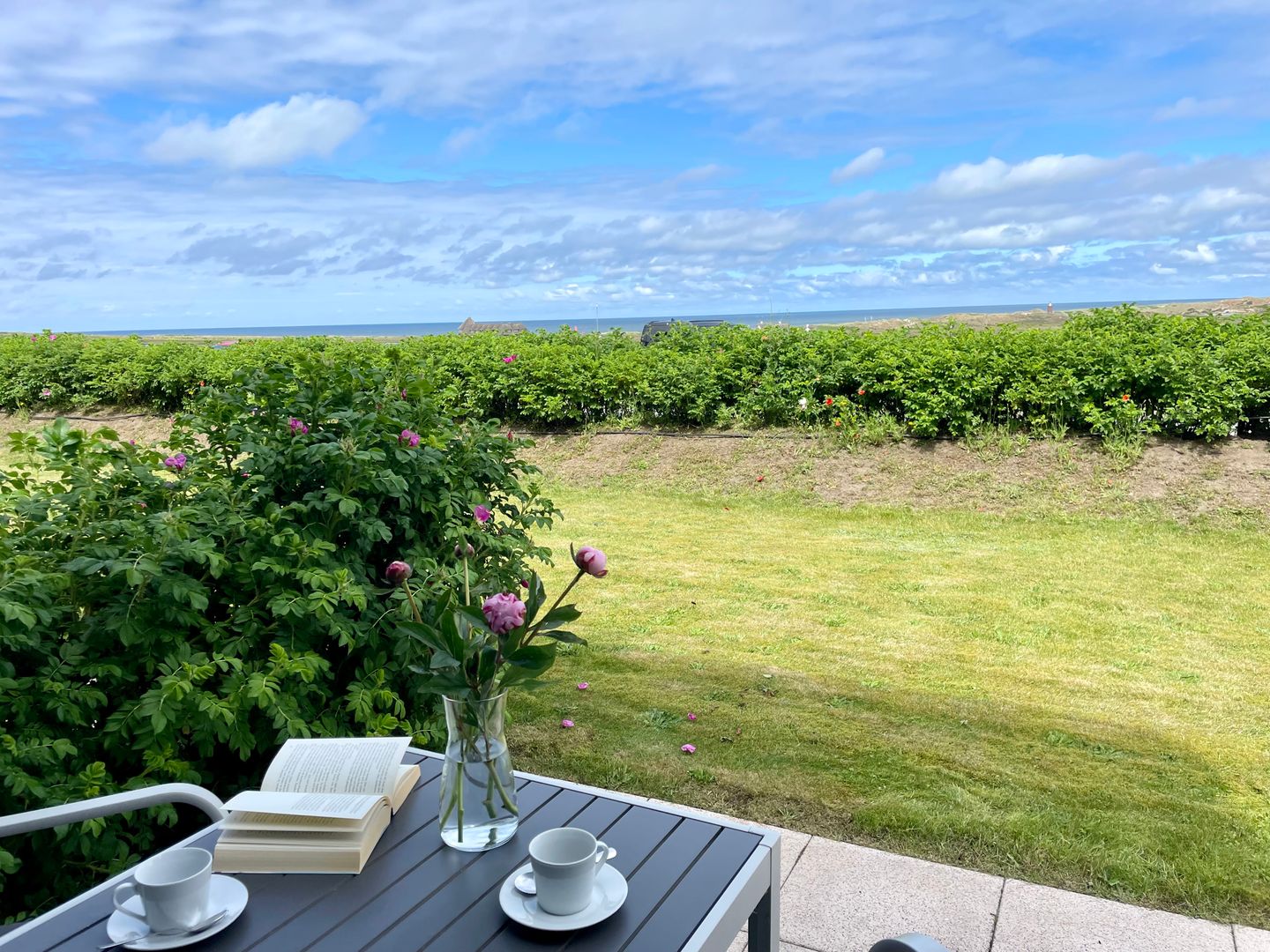 Haus Kampbarg Suite 2-Meer-Blick Kampen - Terrasse