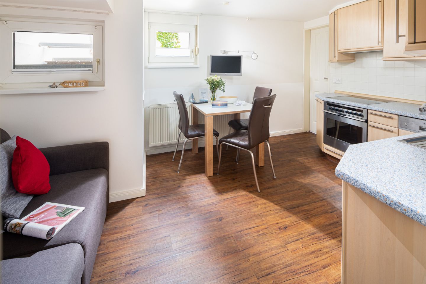 Haus Christine Wohnung 10 Kajüte Norderney - Wohnzimmer