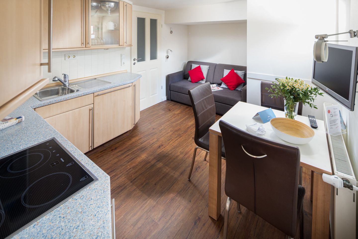 Haus Christine Wohnung 10 Kajüte Norderney - Wohnzimmer